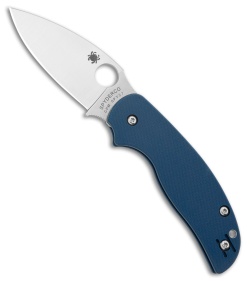Spyderco Lil' Native Cobalt G-10 Drop Point Satin CPM SPY27