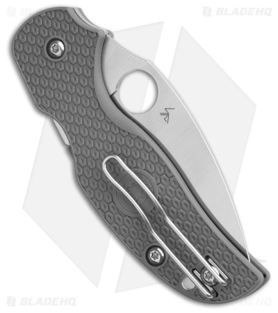 Spyderco Sage 5 Lightweight Compression Lock Knife Gray FRN (3" Satin Maxamet)