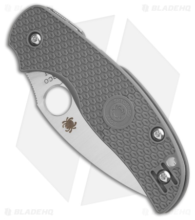Spyderco Sage 5 Lightweight Compression Lock Knife Gray FRN (3" Satin Maxamet)