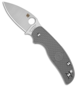 Spyderco Sage 5 Lightweight Compression Lock Knife Gray FRN (3" Satin Maxamet)