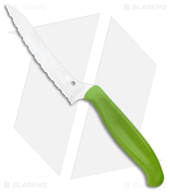 Spyderco Z-Cut Lightweight Green (4.5" Satin Serr) K14SGN