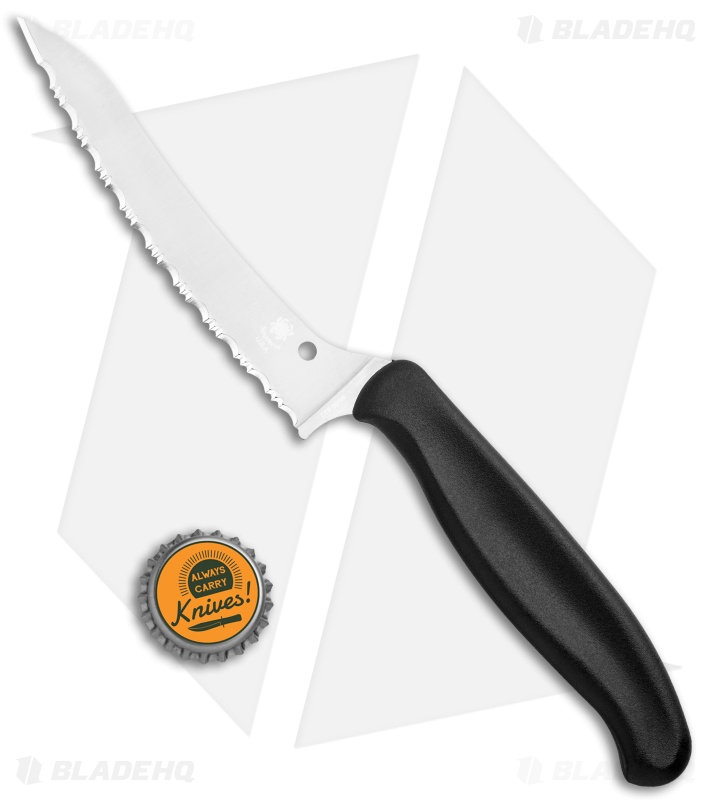 Spyderco Z-Cut Lightweight Black (4.5" Satin Serr)  K14SBK