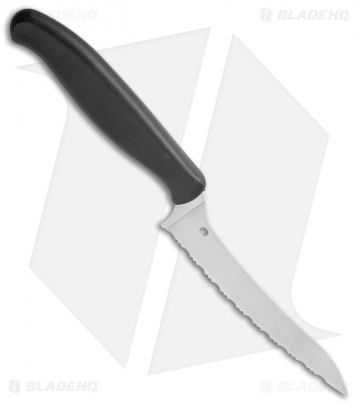 Spyderco Z-Cut Lightweight Black (4.5" Satin Serr)  K14SBK