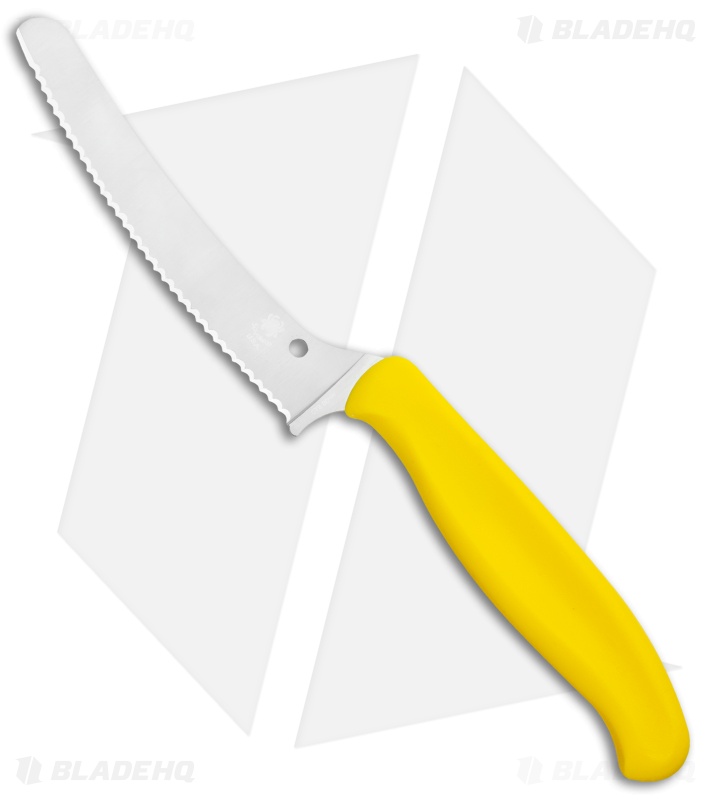 Spyderco Z-Cut Lightweight Yellow Blunt Tip (4.5" Satin Serr) K13SYL