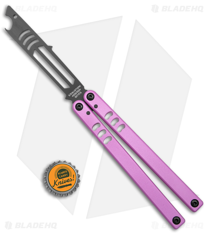 Squid Industres バタフライナイフトレーナー　Mako V4 Squid Industries Mako V4.5 Trainer Pink (Black) - Blade HQ