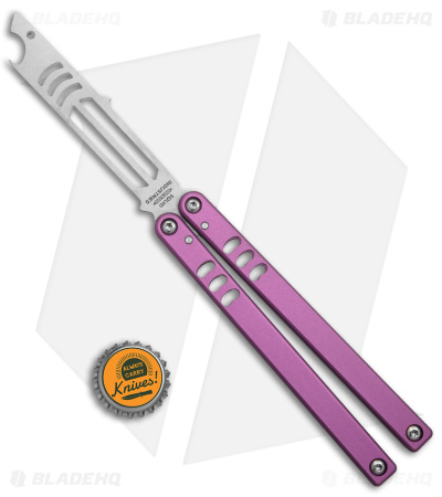 Squid Industries Mako V4.5 Bottle Opener Balisong Trainer Pink (4.3" SW)