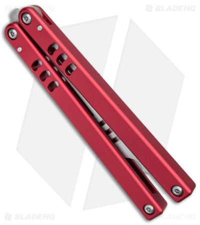 Squid Industries Mako V4.5 Bottle Opener Balisong Trainer Red (4.3" SW)