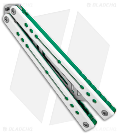 Squid Industries Nautilus Butterfly Balisong Trainer V2 Winter Green(4.5" Satin)