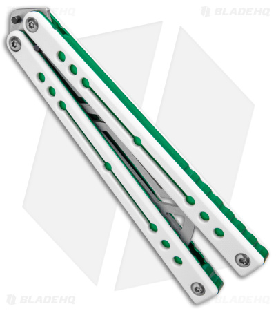 Squid Industries Nautilus Butterfly Balisong Trainer V2 Winter Green(4.5" Satin)