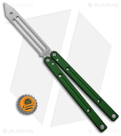 Squid Industries Squidtrainer V4 Butterfly Balisong Trainer Green (4.5" SW) 