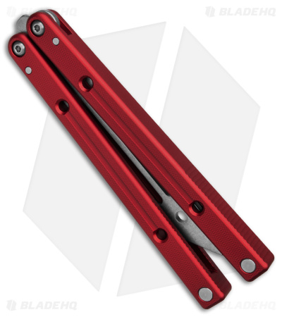 Squid Industries Squidtrainer V4 Butterfly Balisong Trainer Red (4.5" SW) 