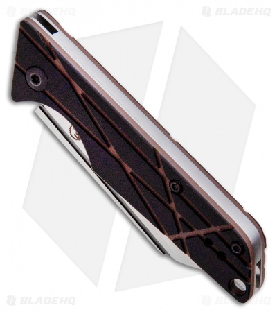 StatGear LEDGE Slip Joint Knife Black+Brown (2.625" Satin D2)