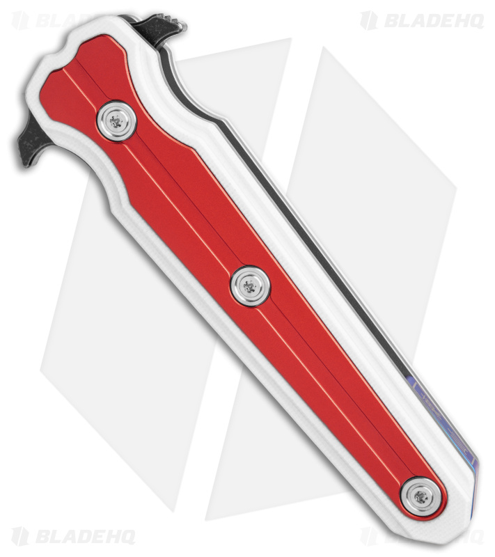Stedemon DongShan Liner Lock Knife Red Al/G-10 (3.9" Two-Tone) STEDSRED