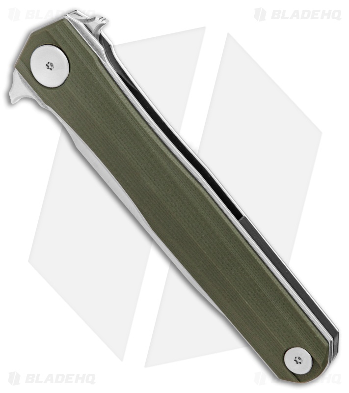 Stedemon Knives Han Liner Lock Knife Green G-10 (3.75" Satin) C0513