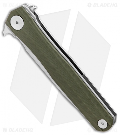 Stedemon Knives Han Liner Lock Knife Green G-10 (3.75" Satin) C0513