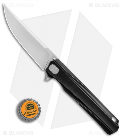 Stedemon Shy V Integral Frame Lock Knife Black Ti (4" Satin) 