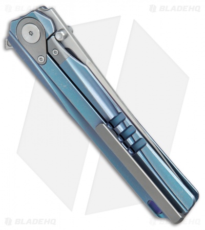 Stedemon Shy V Integral Frame Lock Knife Blue Ti (4" Satin)