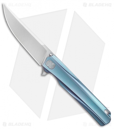 Stedemon Shy V Integral Frame Lock Knife Blue Ti (4" Satin)