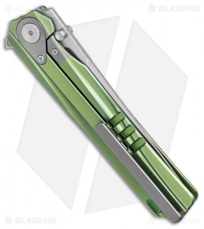 Stedemon Shy V Integral Frame Lock Knife Green Ti (4" Satin) 