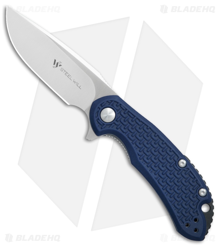 Steel Will Knives Cutjack Mini Flipper Knife Blue FRN (3" Satin) C22M-1BL 