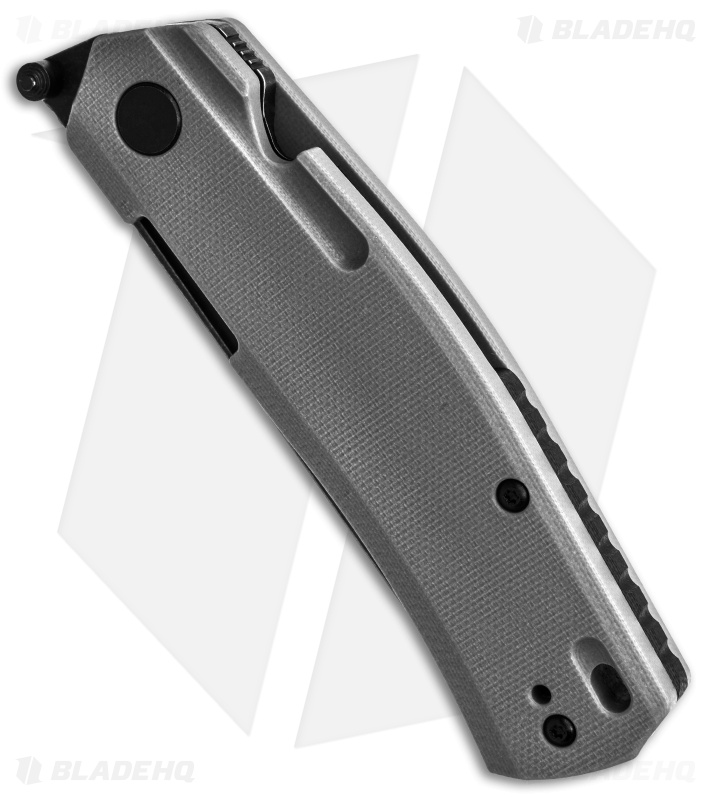 Steel Will Fjord Liner Lock Knife Gray G-10 (3.5" Black Stonewash) F7128