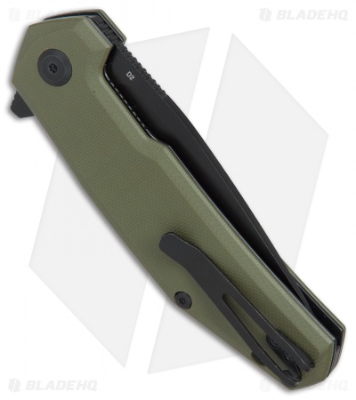 Steel Will Tenet Liner Lock Knife OD Green G-10 (3.25" Black) F30-33 