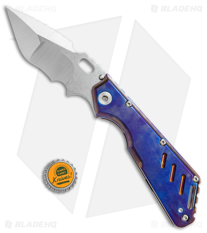 Mick Strider Custom MSC XL Tanto Knife Purple Ti (4.25