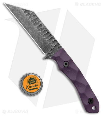  Stroup Knives GP3 Fixed Blade Knife Purple G-10 (4.25" Black SW)
