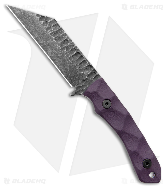  Stroup Knives GP3 Fixed Blade Knife Purple G-10 (4.25" Black SW)