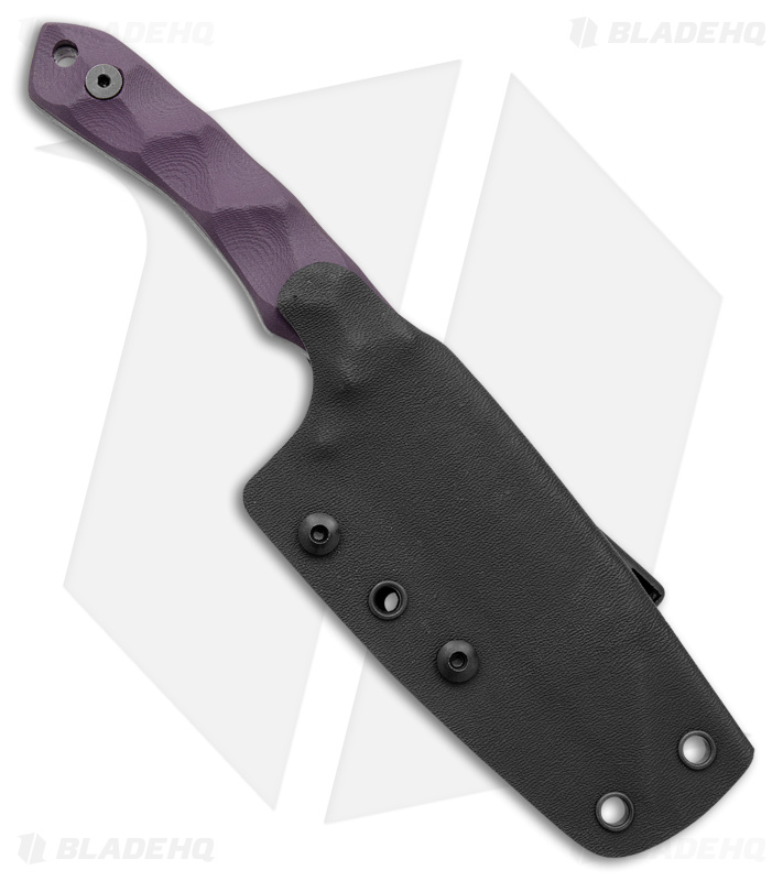  Stroup Knives GP3 Fixed Blade Knife Purple G-10 (4.25" Black SW)