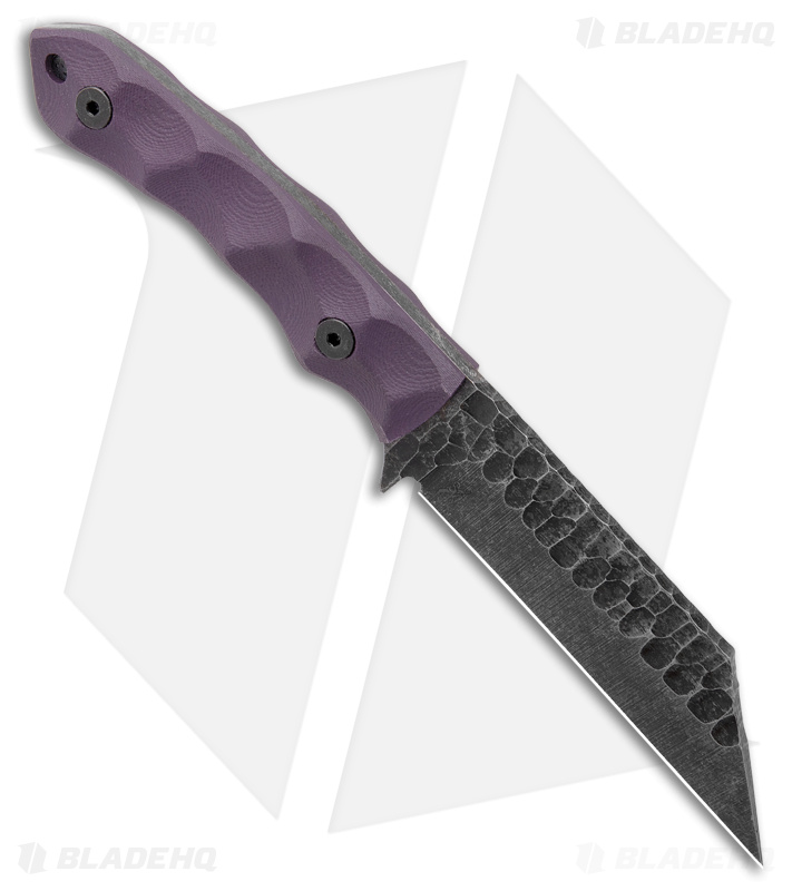 Stroup Knives GP3 Fixed Blade Knife Purple G-10 (4.25" Black SW)