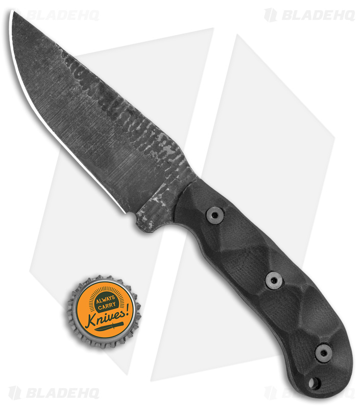 Stroup Knives GP1 Fixed Blade Knife Black G-10 (4.4" Black SW)