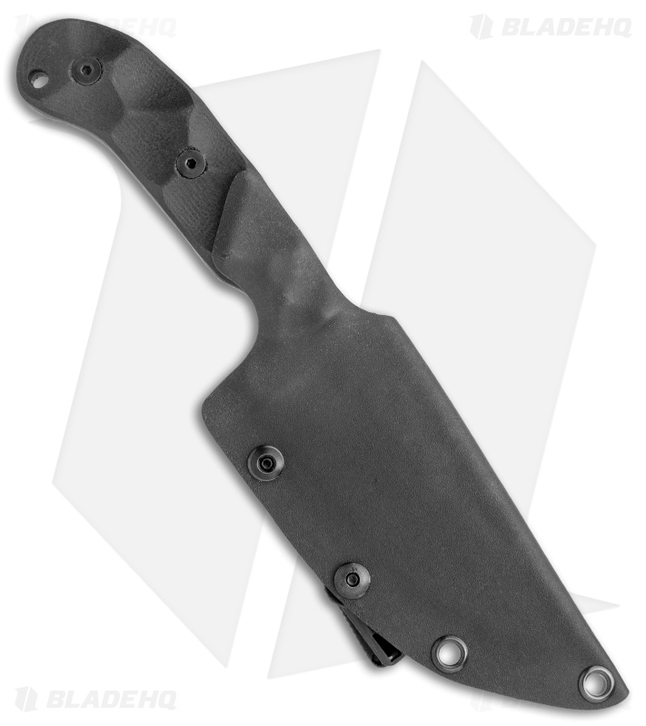 Stroup Knives GP1 Fixed Blade Knife Black G-10 (4.4" Black SW)