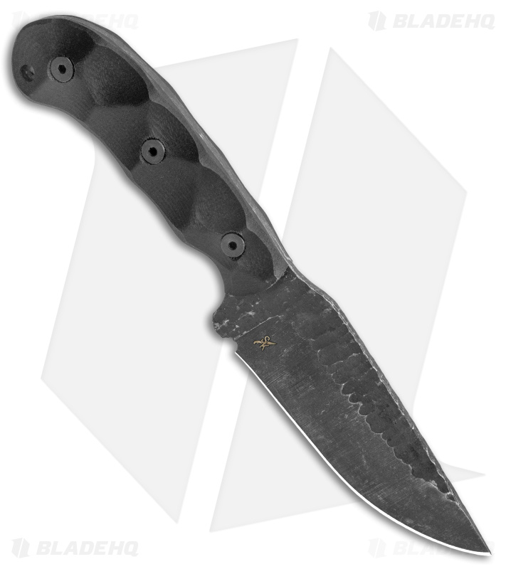 Stroup Knives GP1 Fixed Blade Knife Black G-10 (4.4" Black SW)