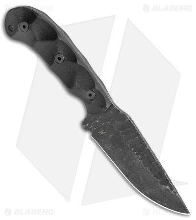 Stroup Knives GP1 Fixed Blade Knife Black G-10 (4.4" Black SW)