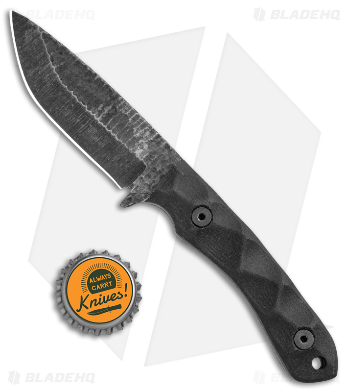 Stroup Knives GP2 Fixed Blade Knife | Black G-10 - Blade HQ