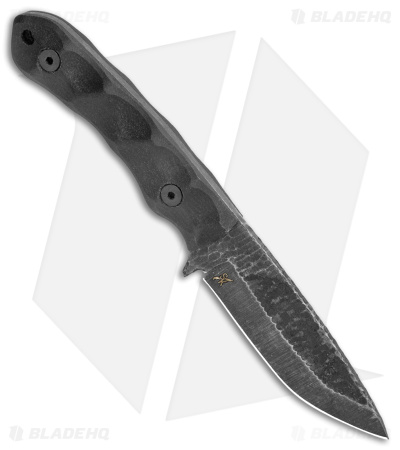 Stroup Knives GP2 Fixed Blade Knife Black G-10 (3.75" Black SW)