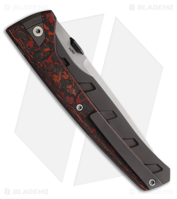 Suprlativ Knives Matador Frame Lock Knife Mars Valley CF/Gray Ti (3.8" Satin)