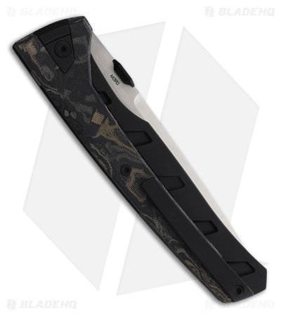 Suprlativ Knives Matador Frame Lock Knife Canvas Micarta/Black Ti (3.8" Satin)
