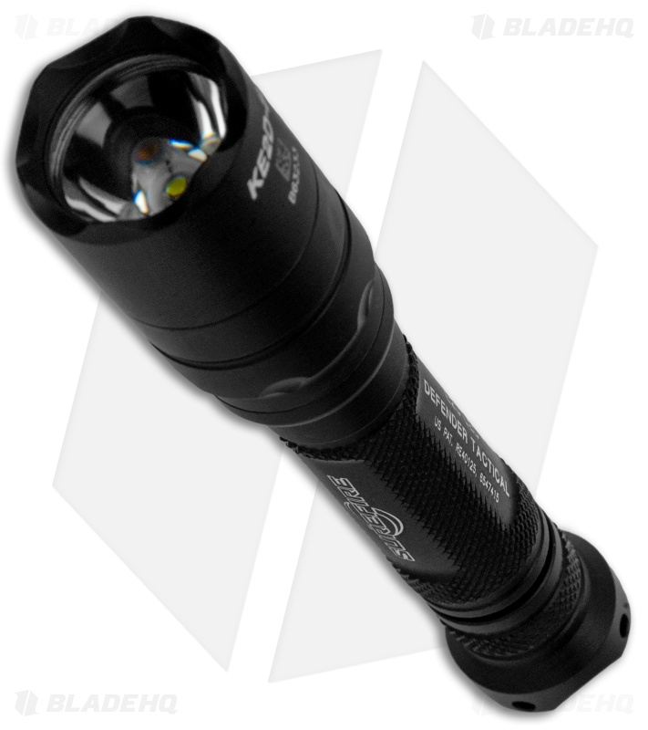 SureFire E2D Defender Tactical Flashlight Black Aluminum (1000