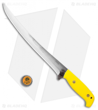 Svord Fish Fillet Fixed Blade Knife Yellow (10" Gray High Carbon)