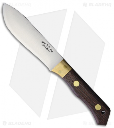Svord Utility Skinner Fixed Blade Hunting Knife Wood + Brass (5" Satin)