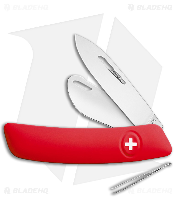 Swiza BL03 Butter Knife Swiss Pocket Knife Red (3" Satin)