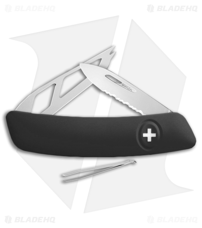 Swiza CH03T Multi-Tool Slip Joint Cheese Knife Black (Satin)