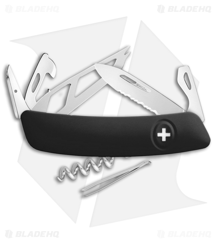 Swiza CH05T 7-in1 Cheese Knife Black (Satin)