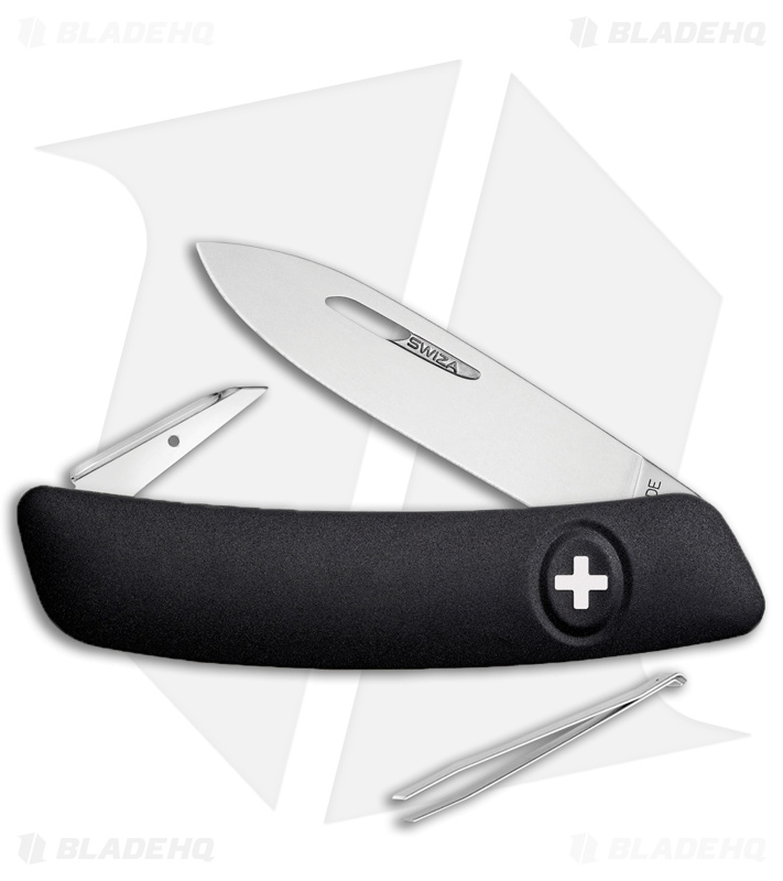 Swiza D00 Swiss Pocket Knife Black (3" Satin)