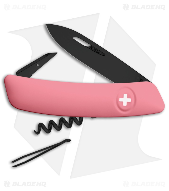 Swiza D01 Swiss Pocket Knife Pink (3" Black)
