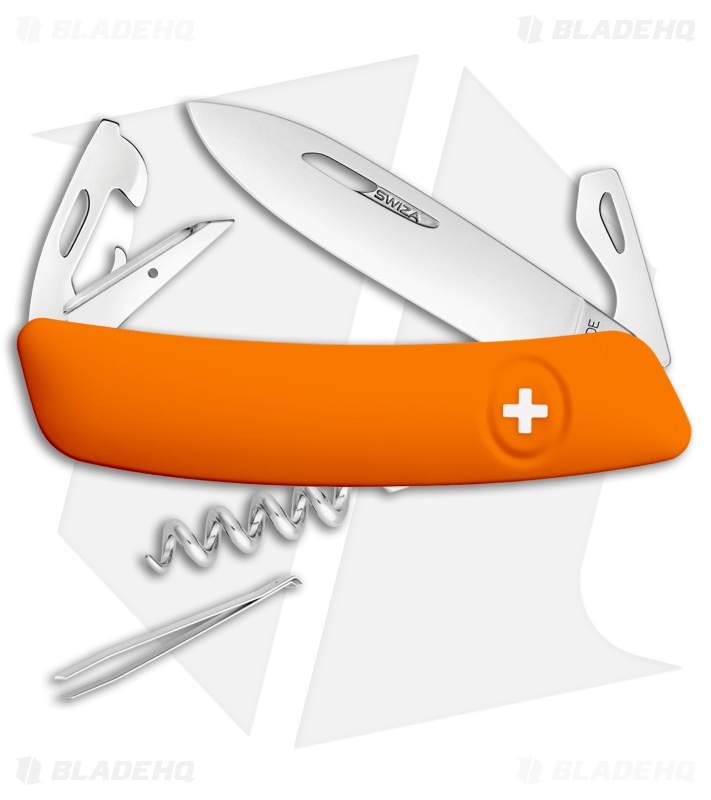 Swiza D03 Swiss Pocket Knife Orange (3" Satin)