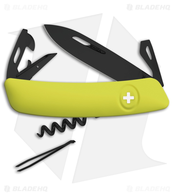 Swiza D03 Swiss Pocket Knife Yellow (3" Black)