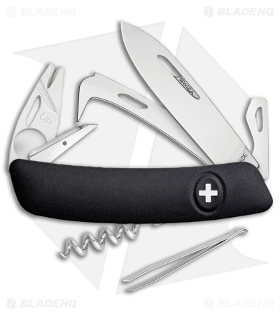 Swiza HO05TT Horse Pocket Knife Black (2.74" Satin)